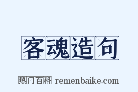 客魂造句是什么意思的图片